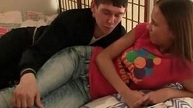 Brother and sister's first sex