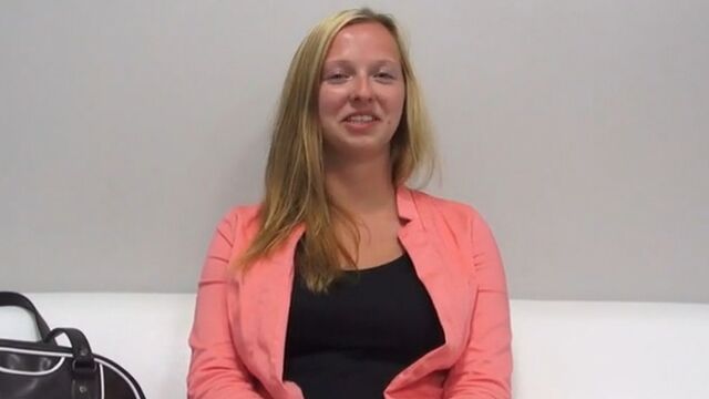 Blonde teacher auditions for porn casting