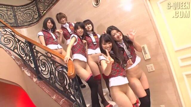 porn №77610 - Many Japanese girls with shaved pussy - porn video, porn online, watch porn, Asian / Japanese, Fetish, On the floor, Under the skirt