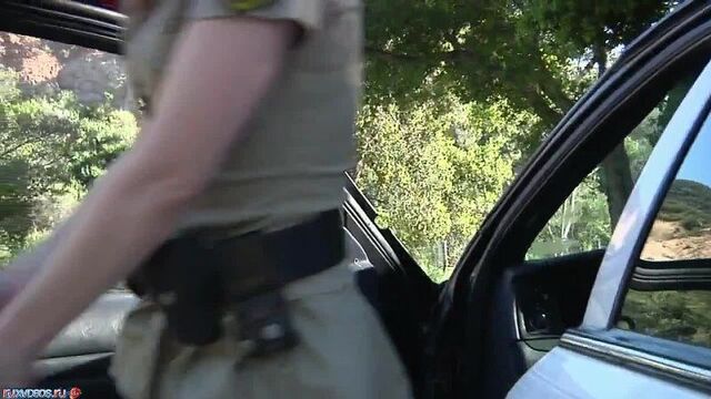 Police girl forced guy to fuck in car [Porn and Sex 18+]