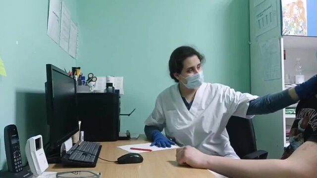 At the doctor's appointment (Real video)