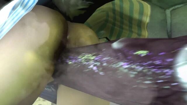 Monster rapes blonde