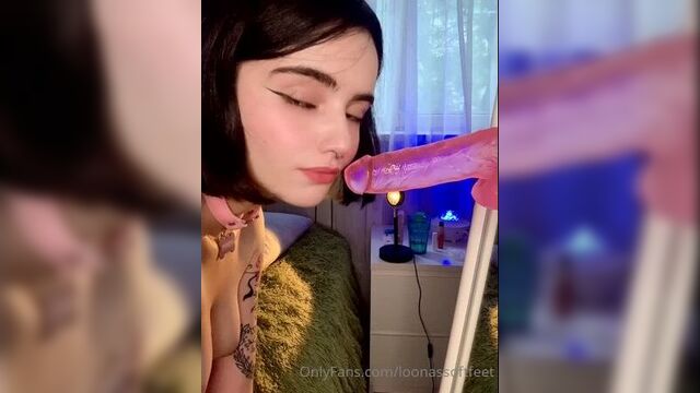 I will suck you until you cum in my warm mouth (porn blowjob, blow job, Russian nipple, tender slobbering penis, rubber penis)
