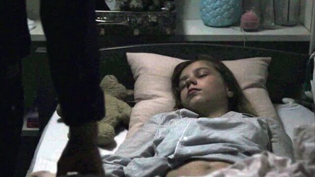 Father jerks off and cums on his sleeping daughter in the film (incest, cum on daughter’s face, wakes up covered in sperm)