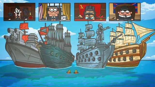 [Doctor Gnus] Doctor Gnus: Sea battle on sailboats. Mega ships. (Animation | about ships)