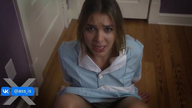A young maid was fucked in all her holes by a stranger - big tits / hardcore / without a condom [Blair Williams,, 2017]