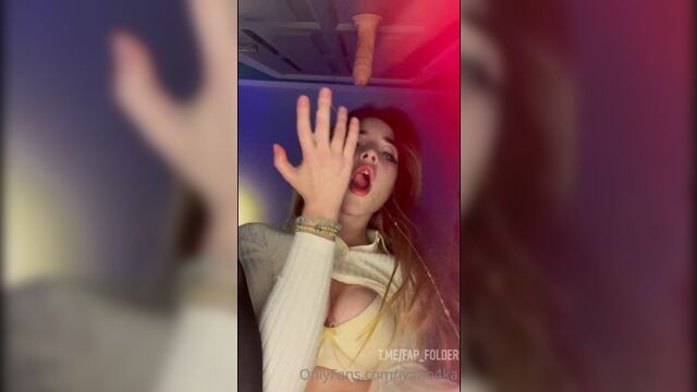 Slobbery dildo blowjob from Ivanka.meow (ivano4ka drain Onlyfans sex porn anal homemade hard mom sister massage student real