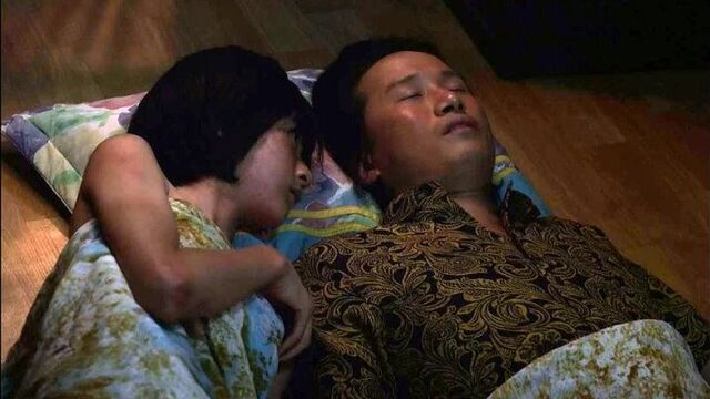 Daughter jerks off sleeping father (incest, daughter jerked off dad’s dick, cum in daughter’s hand, tastes sperm, sex with father)