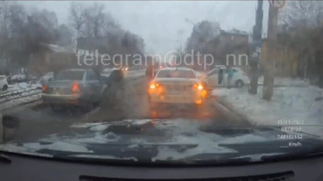 Road accident on Koreyskaya. Nizhny Novgorod.