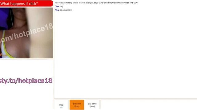 A young student asks to cum and shows her tits in a foreign video chat, chatroulette, chatroulette, drain, entry, webcam, onlyfans, virtual