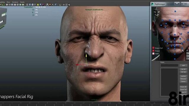 Incredibly realistic 3D facial animation from the program Snappers Facial Rig / Snappers Facial Rig: Animating a 3D face