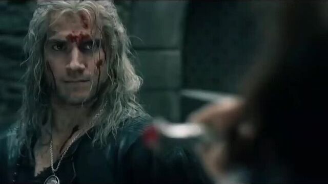 The Witcher Netflix - Fight Scene With Music From The Game