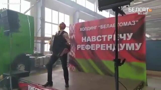 Rehearsals of costumed Cossacks are taking place at the factory in Dzerzhinsk <#Belsat>