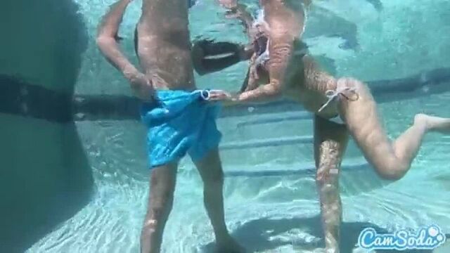 sex in the pool underwater