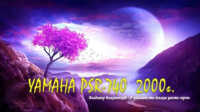 Vladimir Bazhinovsky - I understand that the lilac should bloom (backing track) Yamaha PSR-740 arrangement Sergey Artamonov