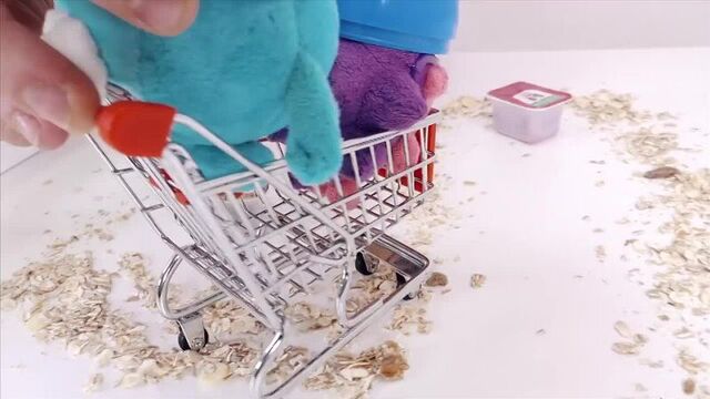 Alex's Garage and SMESHARIKI live Trolley RACES in a supermarket