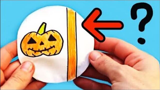 Paper surprise for Halloween