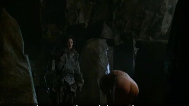 Naked Rose Leslie / Ygritte from the series "Game of Thrones"