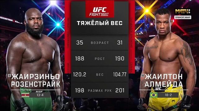 Jairzinho Rozenstruik vs Gailton Almeida - Full Fight