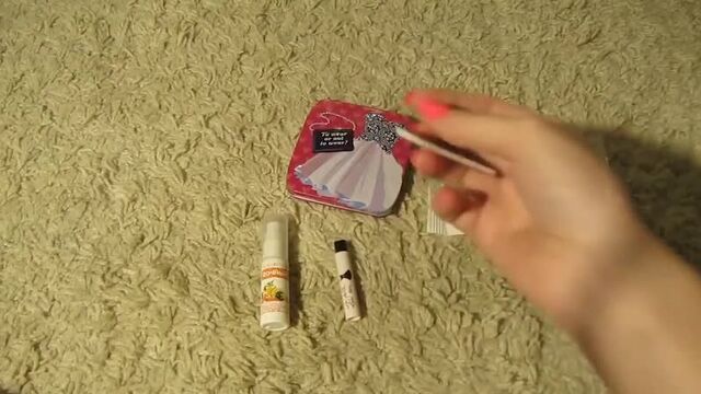 My cosmetic bag for the first period