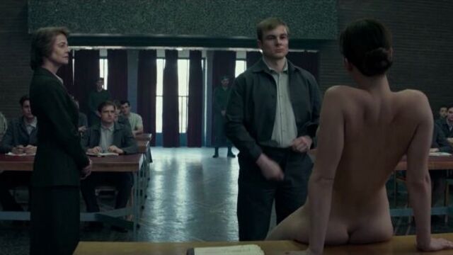 Jennifer Lawrence naked in the movie "Red Sparrow" (2018)