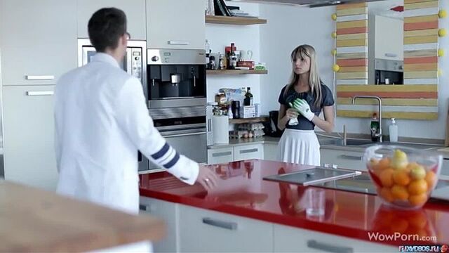 New housekeeper fucked and fucked by her boss [Porn and Sex 18+]