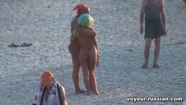 Nudists of Crimea relax and organize competitions - watch this video for free on the website Online-Porno.tv