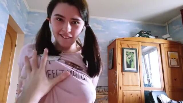 A girl with pigtails sucked and jumped with her wet pussy on a dick [Video-Porn].mp4
