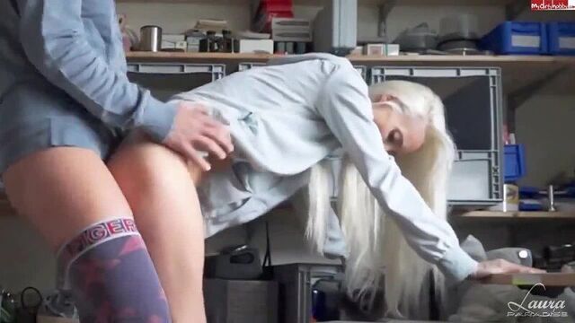A MANIAC RAPEED A SKIN IN THE FOREST, BROUGHT TO A GARAGE AND FUCKED HARD, CUM ON THE FACE (Laura Paradise DOGGY BLOWJOB ANAL CUM SEX