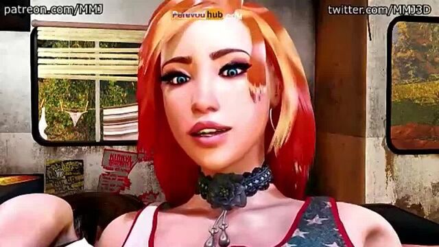 3D Porn - Anime - Memories by the Campfire of Kat and Valerie - (Russian voice acting)