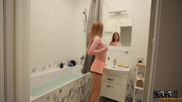 A young neighbor called a guy for help and seduced him for sex (Russian, Young, First person - POV)