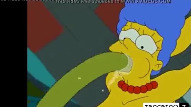 Aliens fuck Marge hentai | The Simpsons