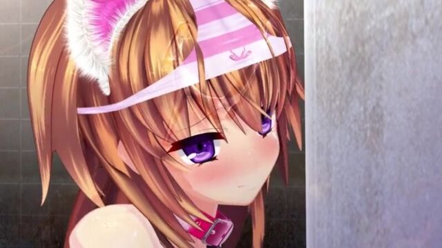 Hentai: Toilet Surprise (Hentai 3D, fucking, porn, neko, anal beads, anal, pussy, big cock, big tits)