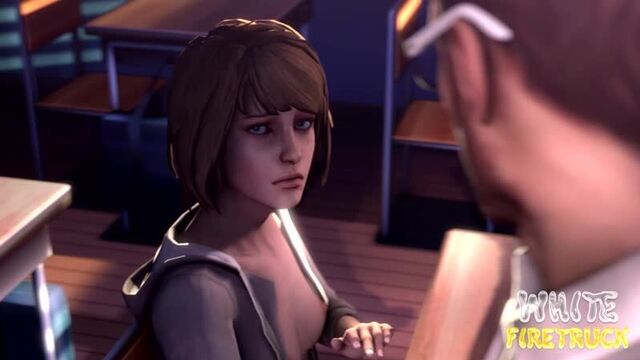 Max Caulfield - sex in the school; handjob; oral sex; minet; blow job facefuck; doggystyle 3D sex porno hentai [Life is Strange]
