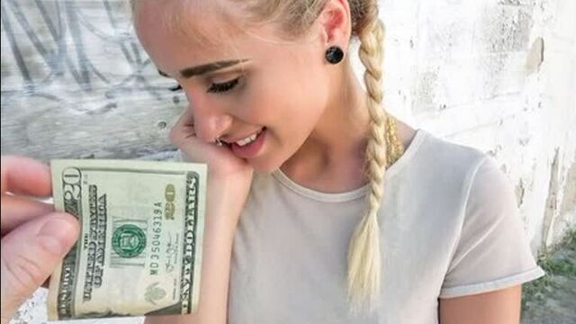 A girl agrees to have sex with a street pick-up artist for money [young porn young homemade porn fucking fucking teen fucking girls blowjob fucking with