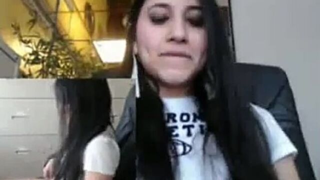 On the webcam at work