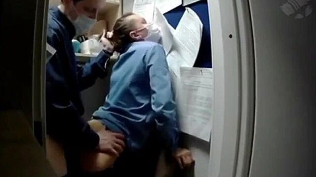 Fucks a married whore at work on the night shift)