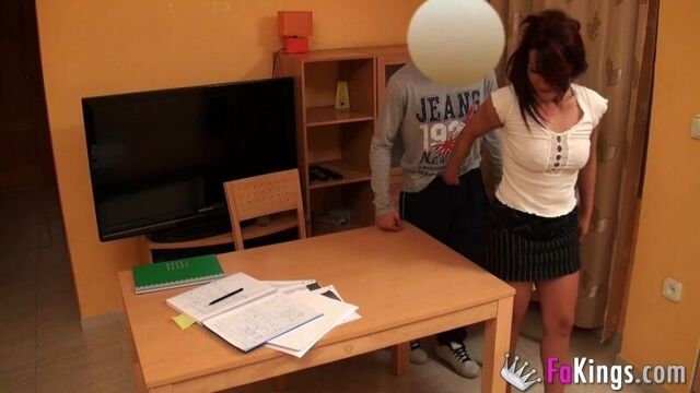 The tutor seduced her student