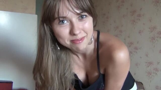 Olesya with a new vibrator