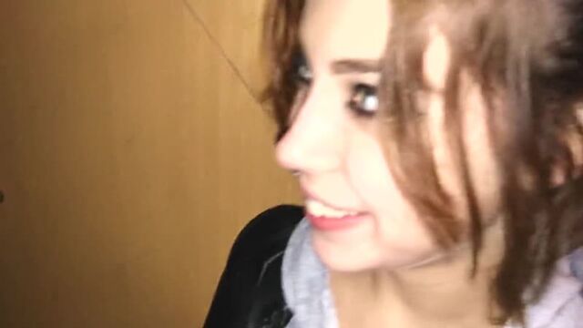 [Pornhub] Sex in a Russian entrance / Walking with cum in panties