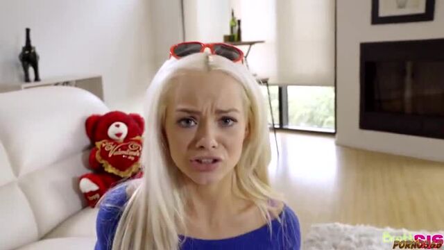Elsa Jean sucks her stepbrother's end instead of candy