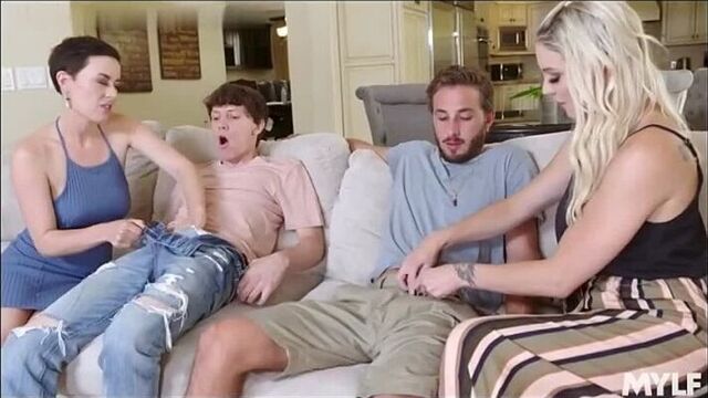 Milfs fuck young guys