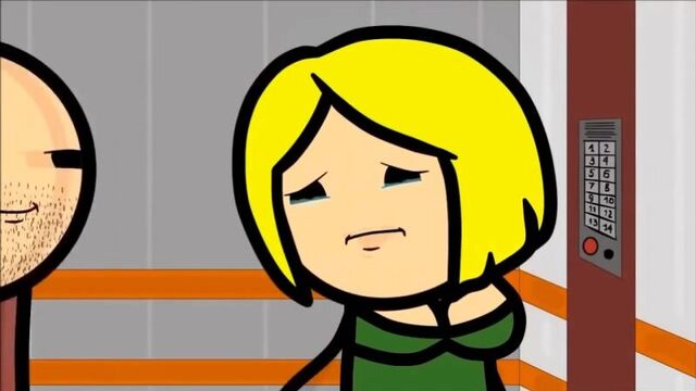 Sex in the elevator - cartoon 18+