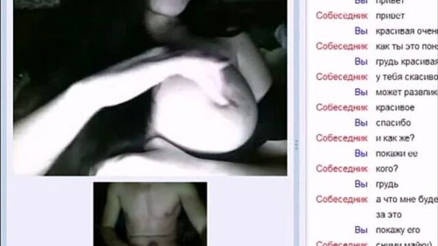 I jerk off to a beauty in a vulgar chat roulette - masturbation, sex, swingers, blowjob, naked, porn, homemade Russian, student