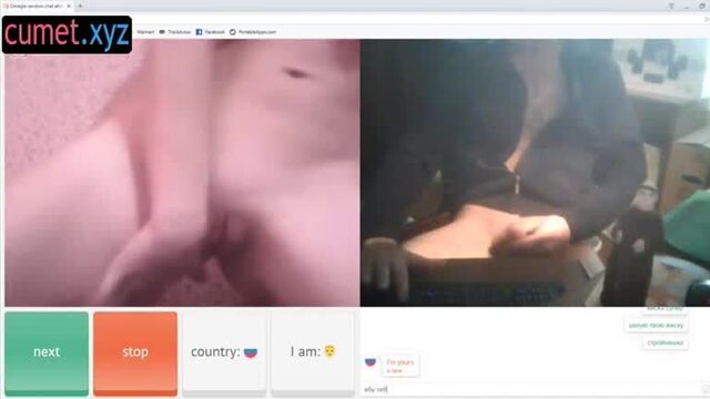 A young girl in a cumite video chat caressed her hole in front of the webcam until I came - my virtual