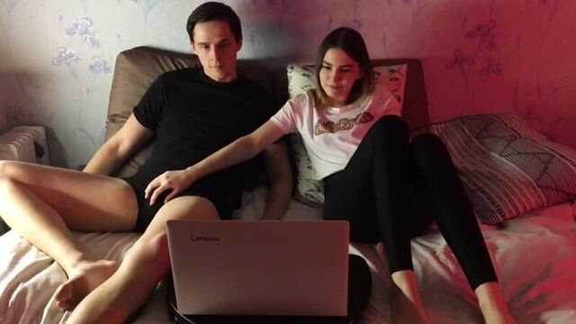 Tired of watching a boring movie - she got into the guy's panties [porn, sex, fucking, Russian, incest, mom, homemade]