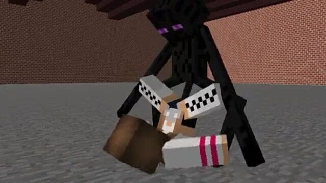 Minecraft XXX 18+ sex teasing with enderman