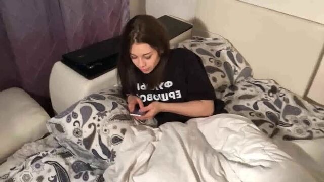 Stepfather teaches his stepdaughter LOLLY_LIPS (girl blonde sister sleeping friend student tight young pov solo skinny 2020 brother)