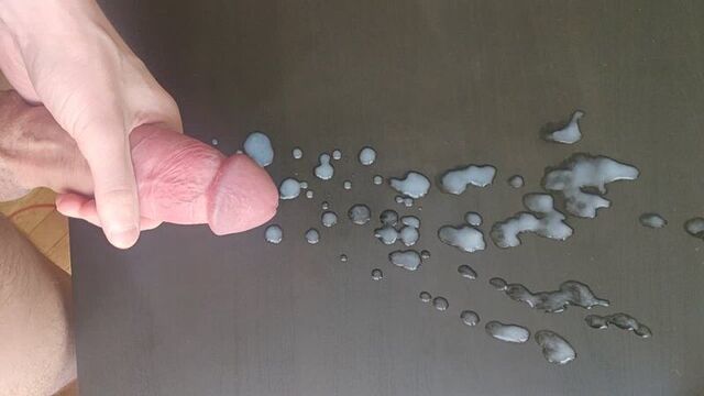 Came powerfully, long jerking of a big dick. cum cock dick jerk stroke wank cumshot cfnm joi cam web webcam handjob omegle