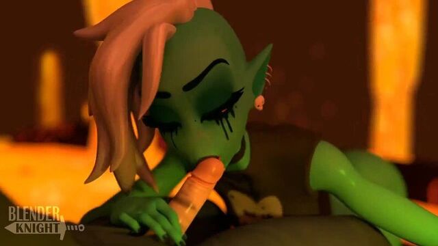 Lord Dominator bites a stranger's penis and excites him (porn comic).mp4